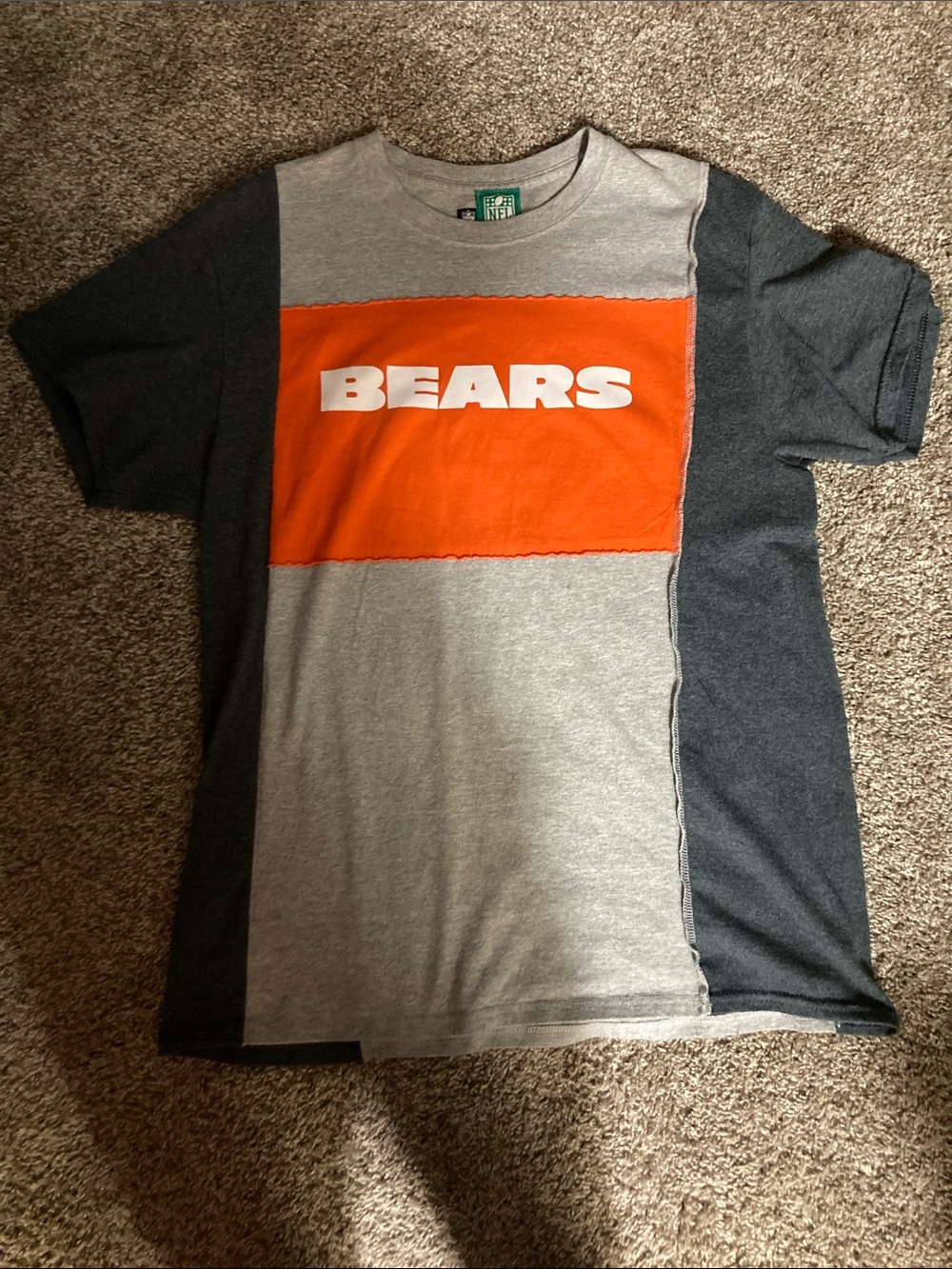 NFL BEARS Colorblock Tee - Orange & Gray